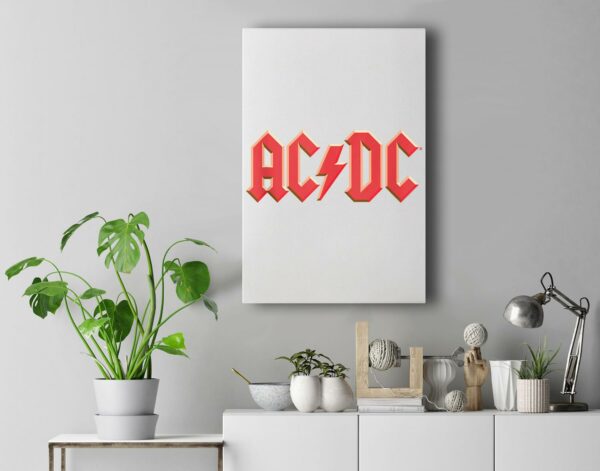 ACDC Shook Me Wall Art Canvas Home Decor New Portrait Wall Art White