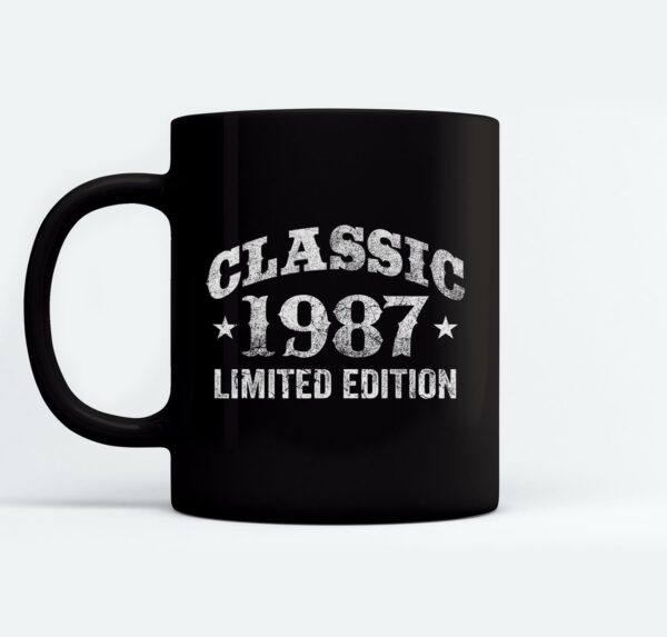 35 Years Old Classic Car 1987 Limited Edition 35th Birthday Mugs Ceramic Mug Black