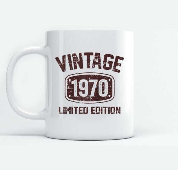 52 Years Old Vintage 1970 Limited Edition 52th Birthday Baseball Mugs Ceramic Mug White