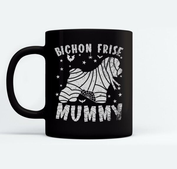 Bichon Frise Mummy Halloween Mugs Ceramic Mug Black