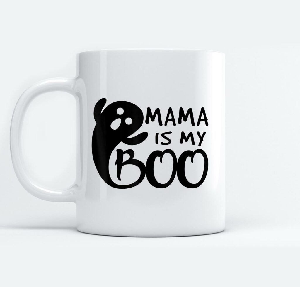 Mama Is My Boo Kid Toddler n Halloween Boo Ghost White Mugs Mug 11Oz White